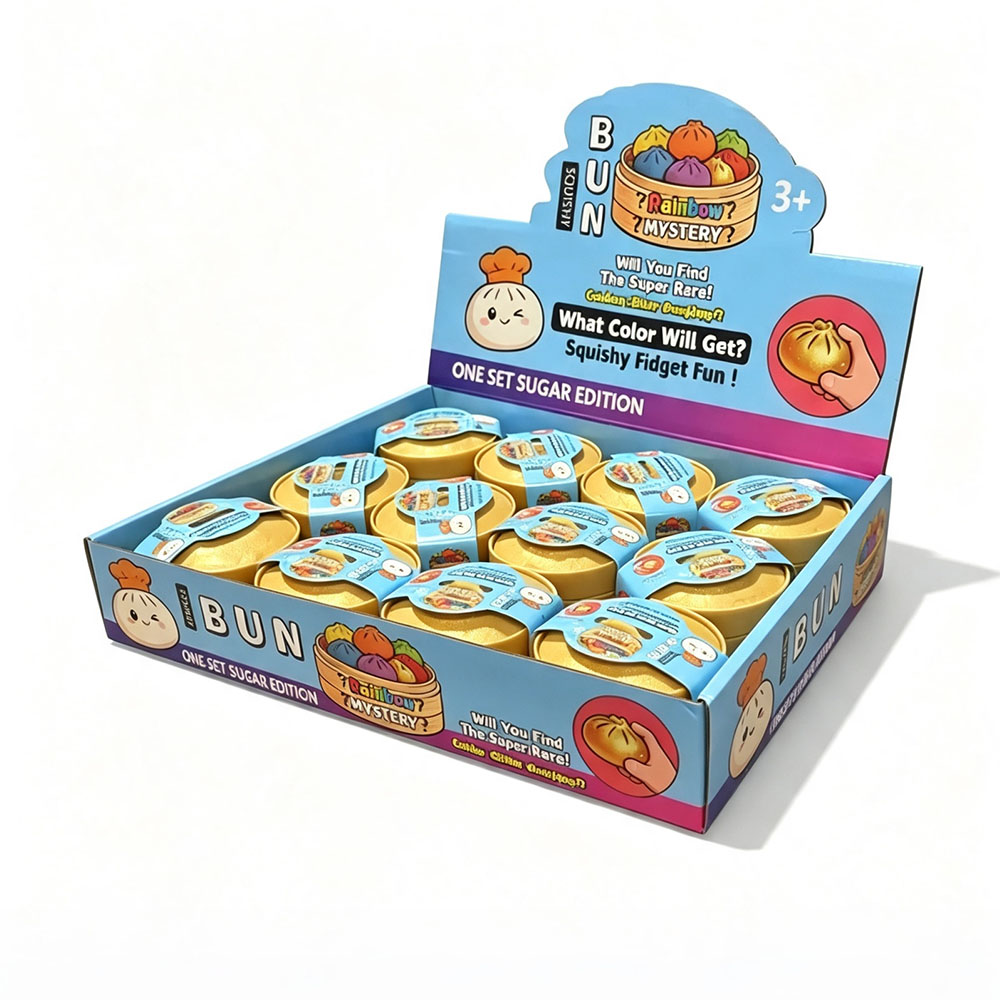 Mystery Box Blind Bag - ของขวัญแกล้งขำขันอาหารจำลองเสมือนจริง 1-6 ชิ้น กล่องสุ่มเซอร์ไพรส์ ซาลาเปาสีสันสดใส ของเล่นบีบสัมผัสได้