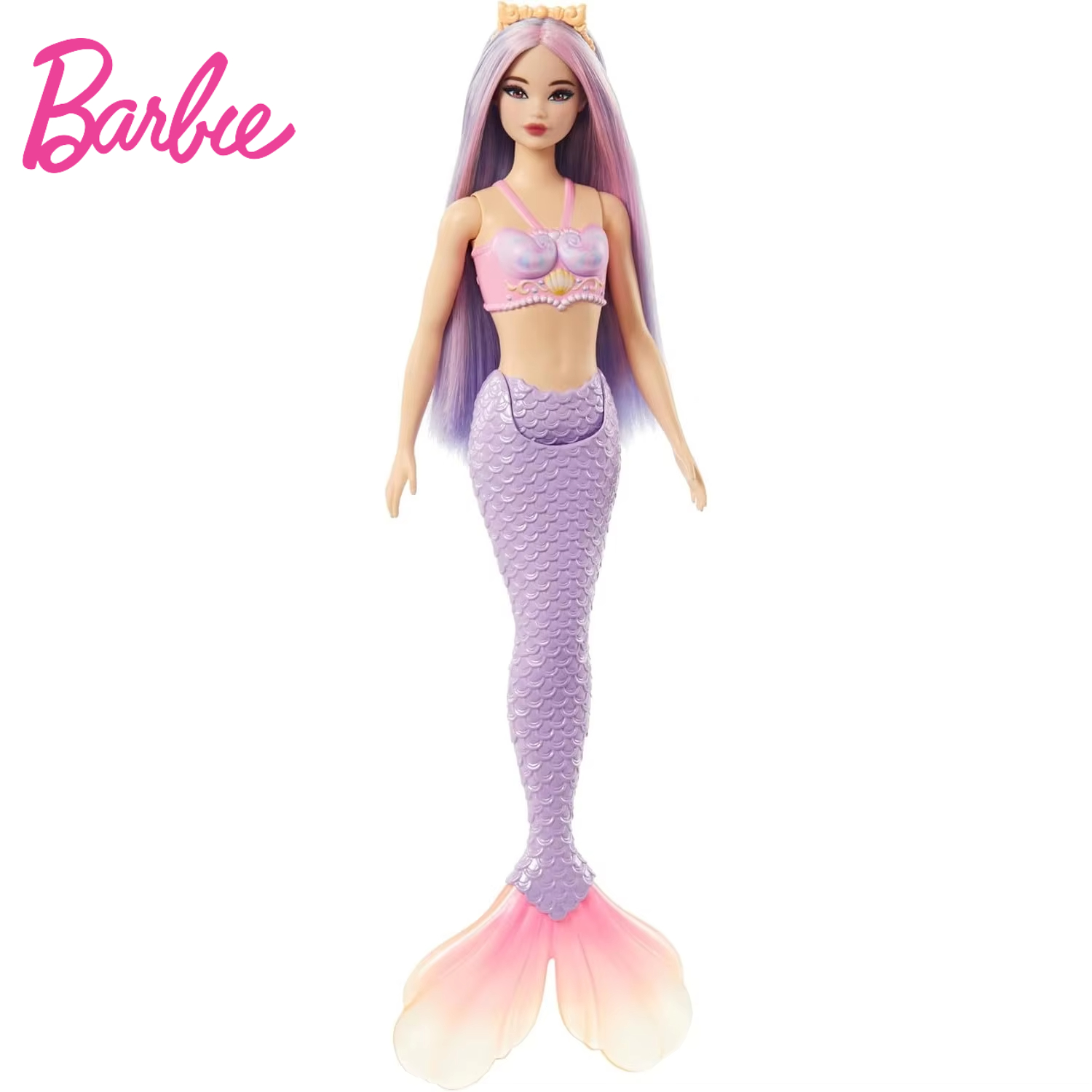 Mattel Toy Barbie - 2025 ใหม่Original Mattelตุ๊กตาบาร์บี้Mermaidตุ๊กตาผมสีชมพูตุ๊กตาสําหรับสาวคริสต์มาสของขวัญแบรนด์ของเล่นเด็ก