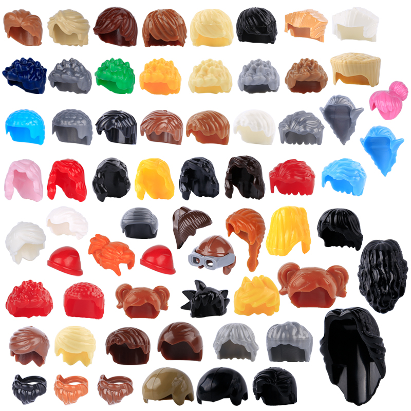 Lego Set City - City Figures อุปกรณ์เสริมผมบล็อกอาคาร Body Parts CURLY