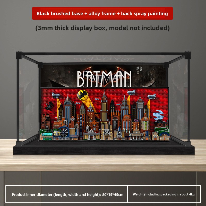 Lego Set City - เหมาะสำหรับกล่องอะคริลิกใส่โมเดล LEGO 76271 แบทแมนเวอร์ชันแอนิเมชันของเมืองก็อตแธม พร้อมฝาปิดกันฝุ่น