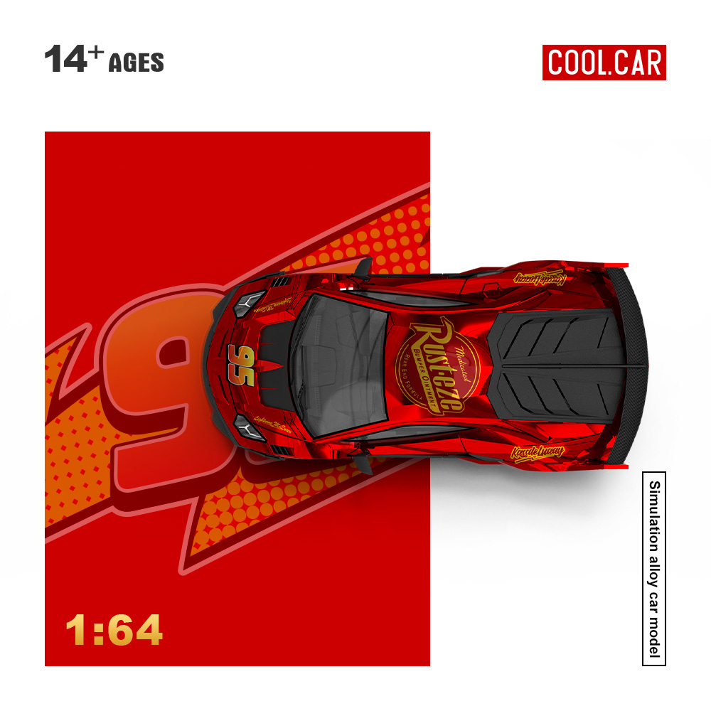 Die Cast Car 1 64 - รถสุดเท่ 1:64 GT EVO สีแดงเมทัลลิก รถจำลองโลหะผสม