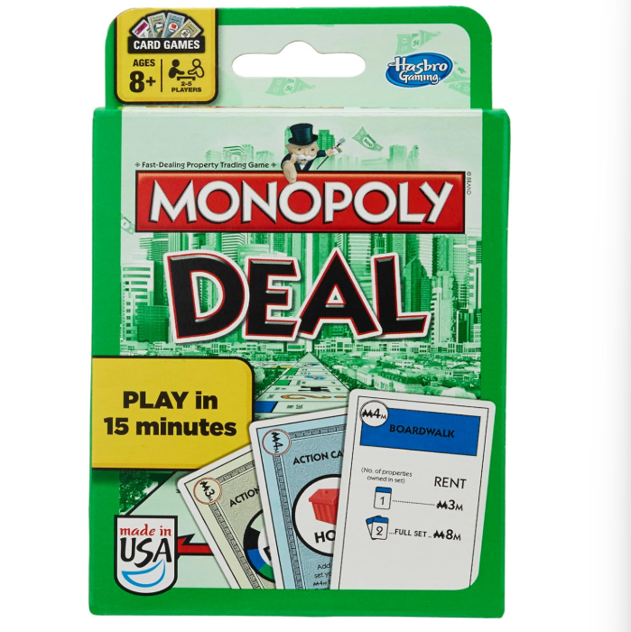 เกมไพ่โมโนโพลีดีลของแฮสโบร |   - Hasbro Game Monopoly บทวิจารณ์และราคา