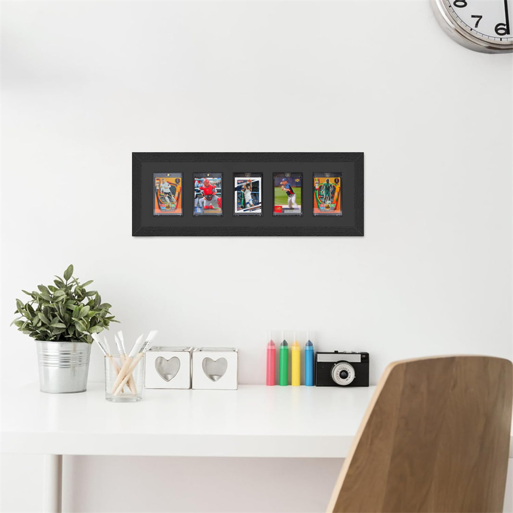 กล่องใส่การ์ดกีฬาแบบไม้ 3-9 ช่ - Graded Card Display บทวิจารณ์และราคา