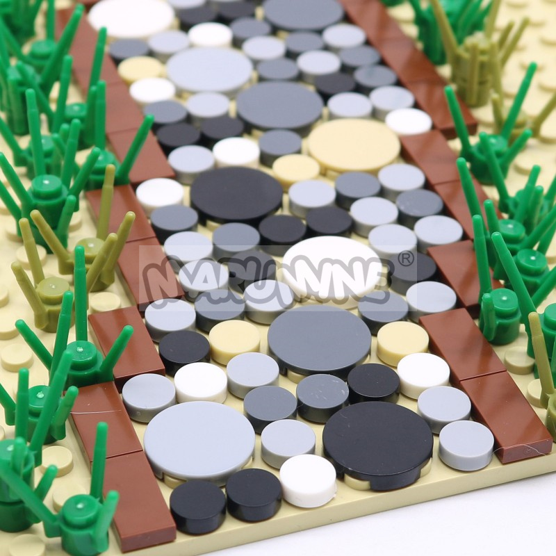 350PCS รอบกระเบื้องบล็อก 1x1 2 - Lego Set City บทวิจารณ์และราคา